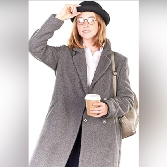 Stephanie Andrews Women's Wool Trench Coat Size 6P - Picture 1 of 9